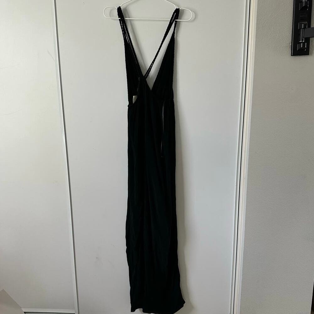 Zara Braid Strap Black Jumpsuit size Large - Picture 10 of 11